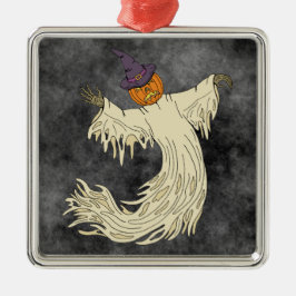 Kürbiskopf-Geist Halloween-Kunst Ornament Aus Metall