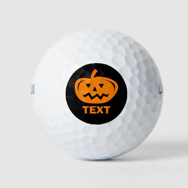 Kürbiskopffelbälle in Orange Golfball (Vorderseite)
