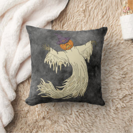 Kürbisköpfiger Geist Halloween-Kunst Kissen
