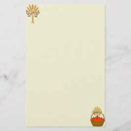 Kürbiskorb Briefpapier 