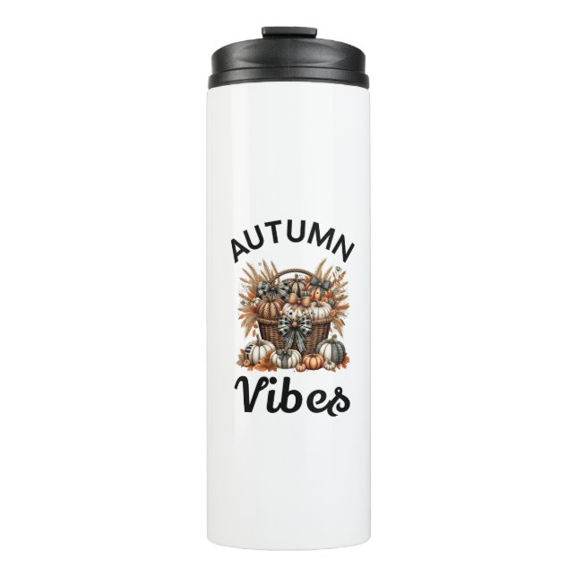 Kürbiskorb für Herbst Thermosbecher (Vorderseite)