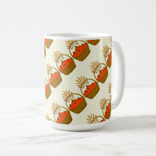 🎃 Kürbiskorb und Herbstweizen Kaffeetasse
