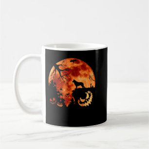 Kürbiskröte und Mond Halloween Kaffeetasse