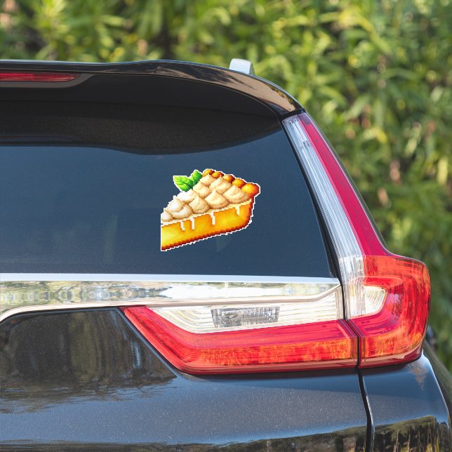Kürbiskuchen  aufkleber (Auto Seite)