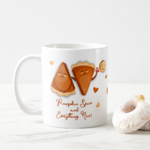 Kürbiskuchen Gewürz und alles Nizza Kaffeetasse