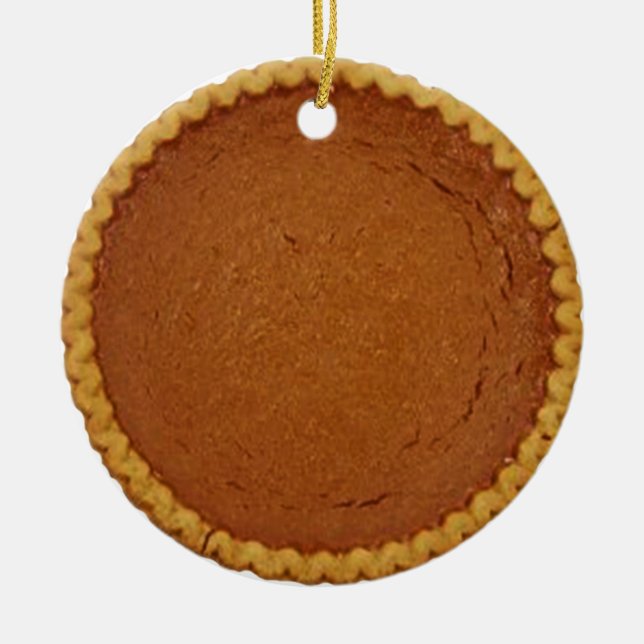 Kürbiskuchen Keramik Ornament (Vorne)