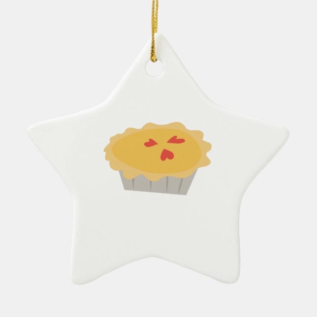 Kürbiskuchen Keramikornament (Vorne)