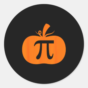 Kürbiskuchen Lustige Mathematik Halloween Thanksgi Runder Aufkleber