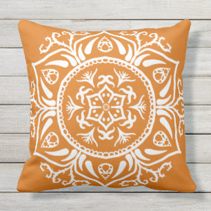 Kürbiskuchen-Mandala Kissen Für Draußen