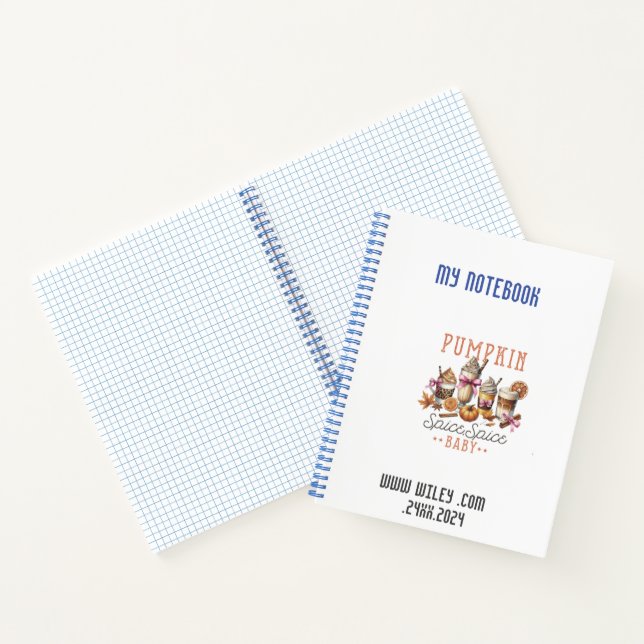 Kürbiskuchen Notizbuch (Innenseite)