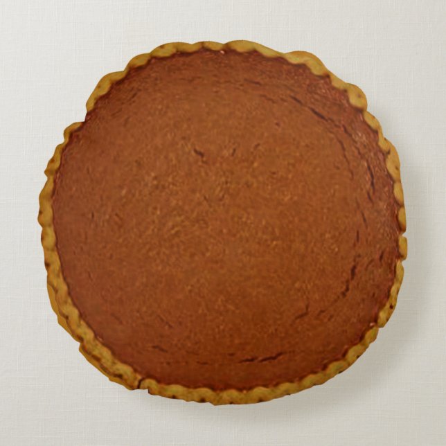 Kürbiskuchen Rundes Kissen (Vorderseite)