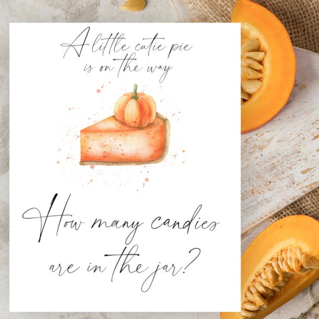 Kürbiskuchen Süsse schätzen, wie viele Bonbons Pos Poster (Von Creator hochgeladen)