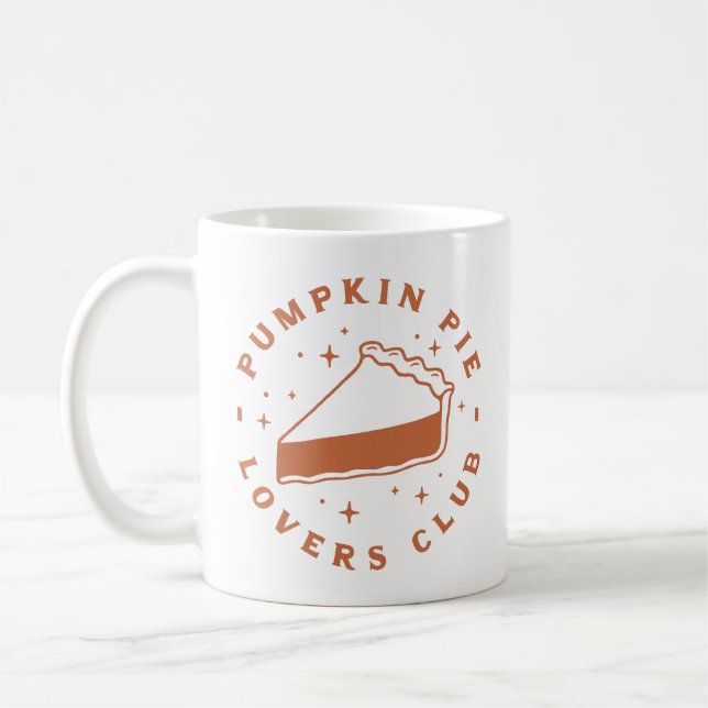 Kürbiskuchen zitiert niedliche Herbstsaison ästhet Kaffeetasse (Links)