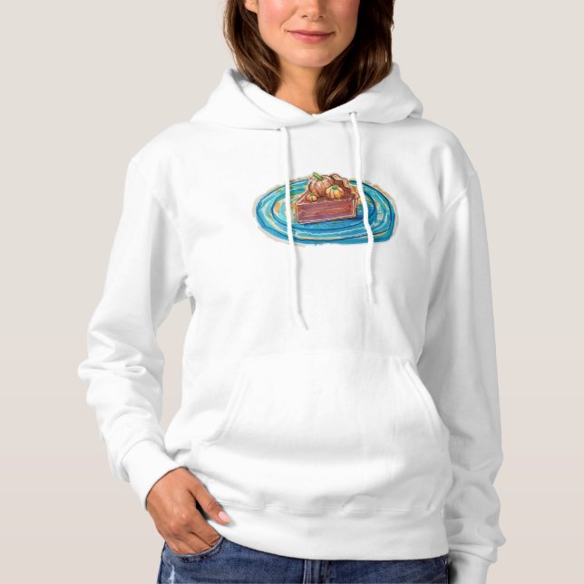 Kürbiskuchenstück Hoodie (Vorderseite)