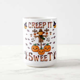 Kürbiskugel kawaii halloween herbstkunst kaffeetasse
