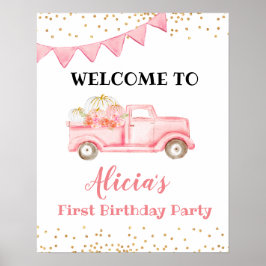 Kürbiskürbis - Begrüßungszeichen Poster