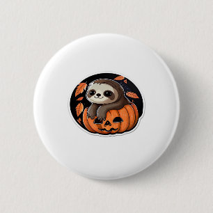 Kürbiskürbis Halloween-Aufkleber Oversized T - Shi Button