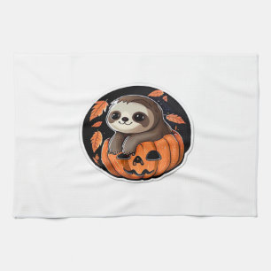 Kürbiskürbis Halloween-Aufkleber Oversized T - Shi Geschirrtuch