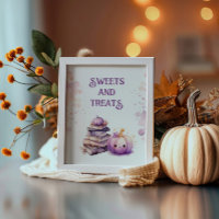 Kürbiskürbis Halloween Süßigkeiten und Leckereien