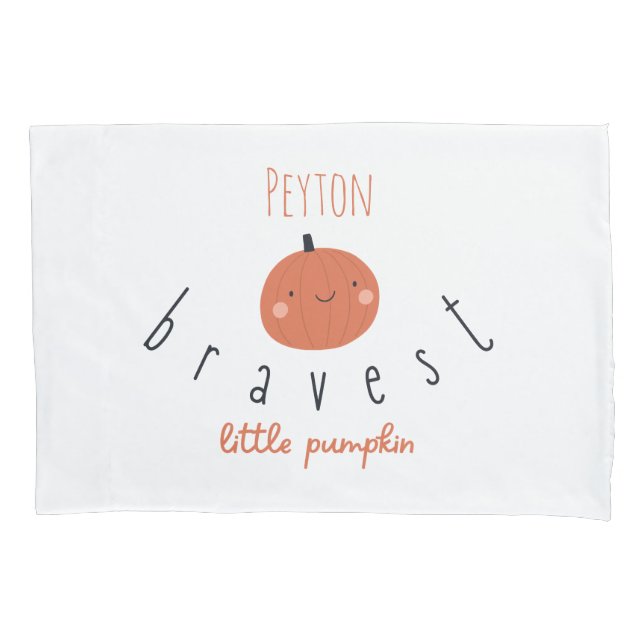 Kürbiskürbis Individuelle Name Pillowcase Kissenbezug (Vorderseite)