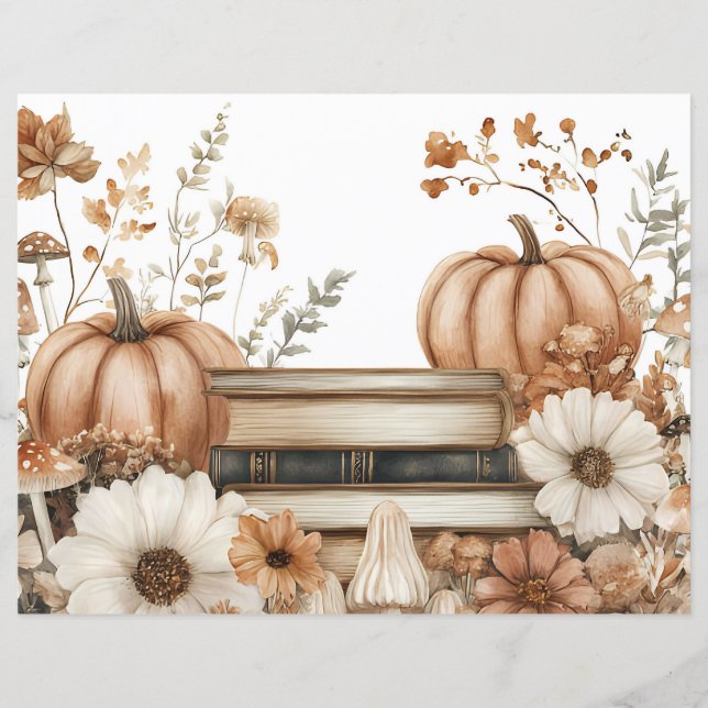 Kürbiskürbiskürbiskopapier in Farbe (Vorderseite)