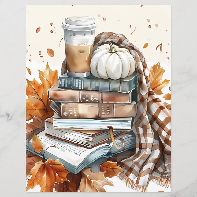 Kürbiskürbiskürbiskopapier in Farbe (Vorderseite)