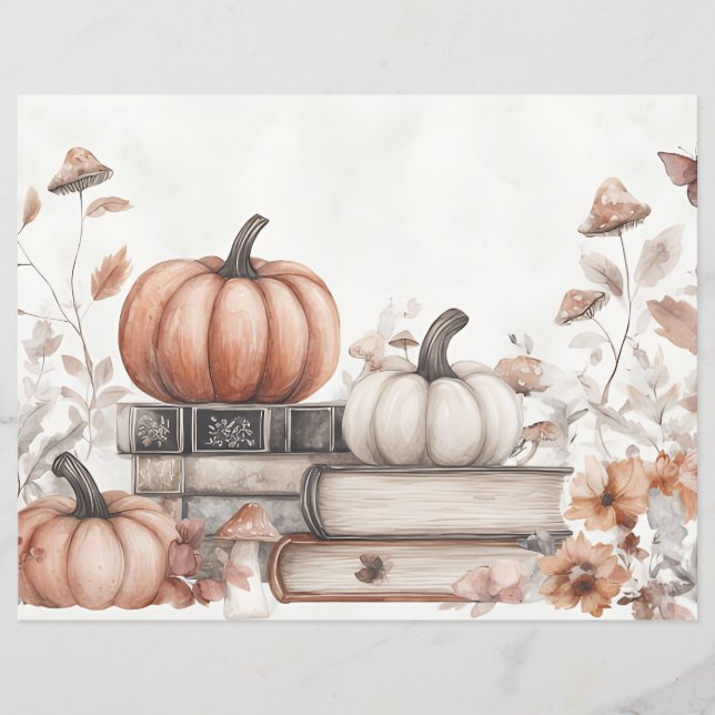 Kürbiskürbiskürbiskopapier in Farbe (Vorderseite)