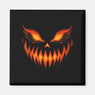 Kürbislaterne Beängstigend Pumpkin Face Halloween Magnet