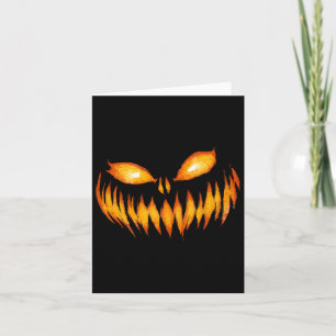 Kürbislaterne Beängstigende Kürbisgewächse Hallowe Karte