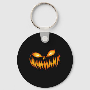 Kürbislaterne Beängstigende Kürbisgewächse Hallowe Schlüsselanhänger