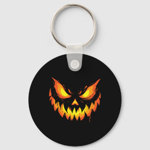 Kürbislaterne Beängstigende Kürbisgewächse Hallowe Schlüsselanhänger