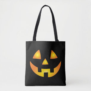 Kürbislaterne Creepy Pumpkin Face Halloween Tasche