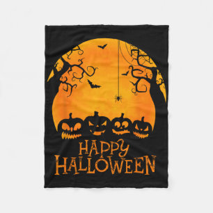 Kürbislaterne Face Happy Halloween Pumpkins Männer Fleecedecke