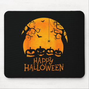 Kürbislaterne Face Happy Halloween Pumpkins Männer Mousepad