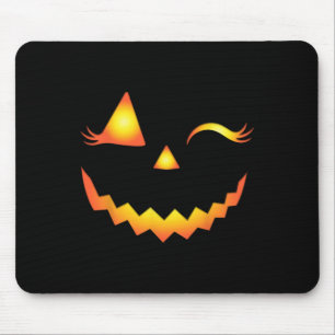 Kürbislaterne Face Pumpkin Eyelashes Hallowen Cos Mousepad