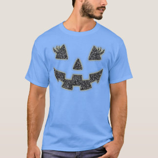 Kürbislaterne Face Pumpkin Eyelashes Hallowen Cos T-Shirt