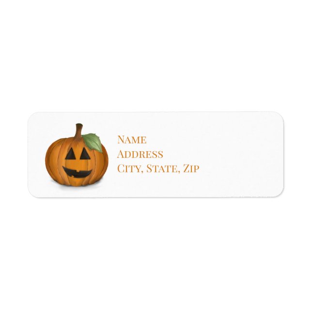 Kürbislaterne für das Pumpkin-Patch-Label (Vorne)