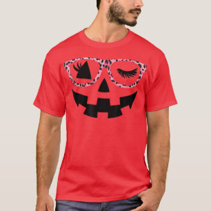 Kürbislaterne gegenüber Pumpkin Hallowen Leopard P T-Shirt