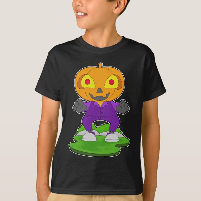 Kürbislaterne Halloween Pumpkin T-Shirt (Vorderseite)