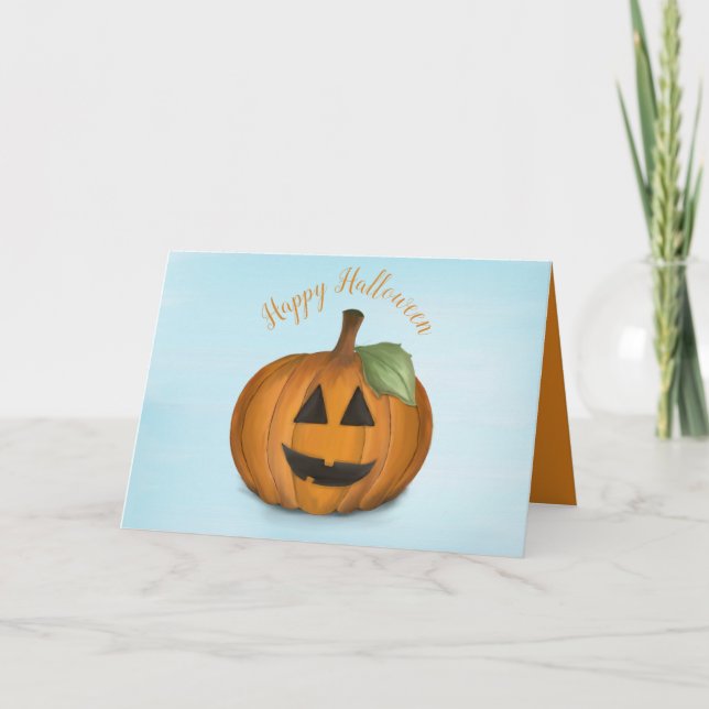 Kürbislaterne in Pumpkin    PatchCard Karte (Vorderseite)