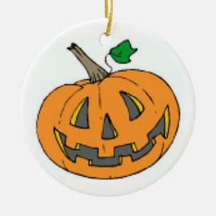 Kürbislaterne Keramikornament