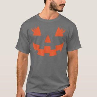 Kürbislaterne konfrontiert Pumpkin Eyelashes Hallo T-Shirt