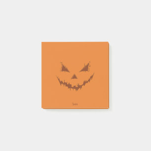 Kürbislaterne Orange Post-it Klebezettel