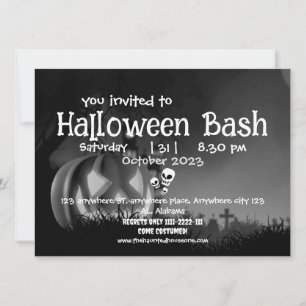 Kürbislaterne   Pumpkin Adult Halloween-Party Einladung