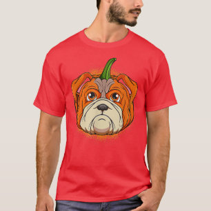 Kürbislaterne Pumpkin English Bulldog Halloween C T-Shirt