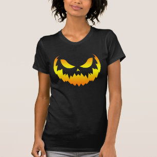 Kürbislaterne Pumpkin Face Gradient T-Shirt