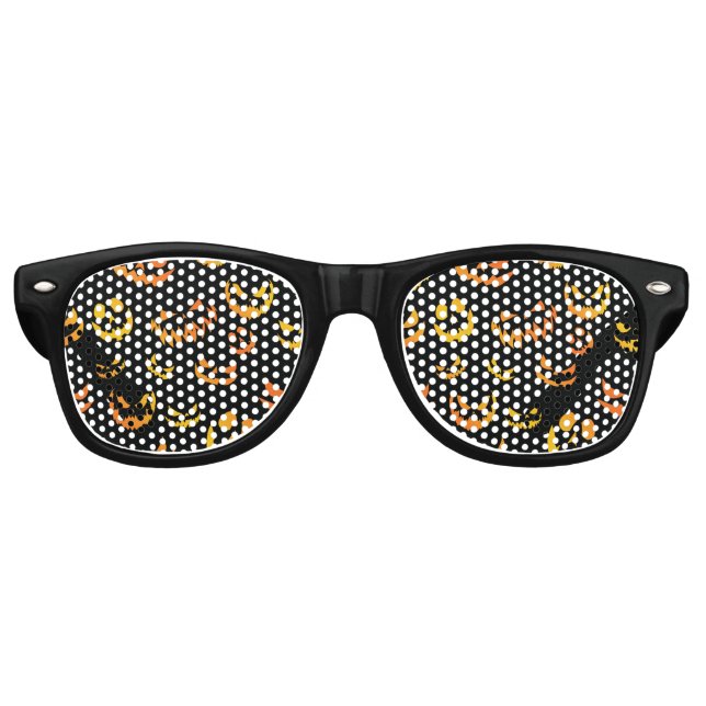 Kürbislaterne Pumpkin Face Partybrille (Vorderseite)