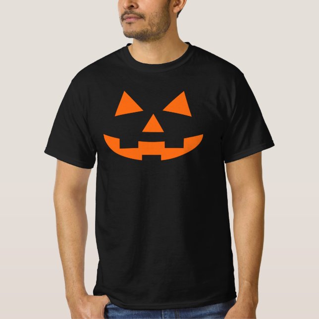 Kürbislaterne Pumpkin Face T - Shirt (Vorderseite)