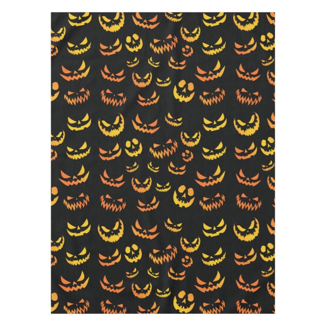 Kürbislaterne Pumpkin Face Tischdecke (Vorderseite)