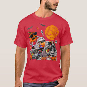Kürbislaterne Pumpkin Halloween Monster Trucks Cos T-Shirt